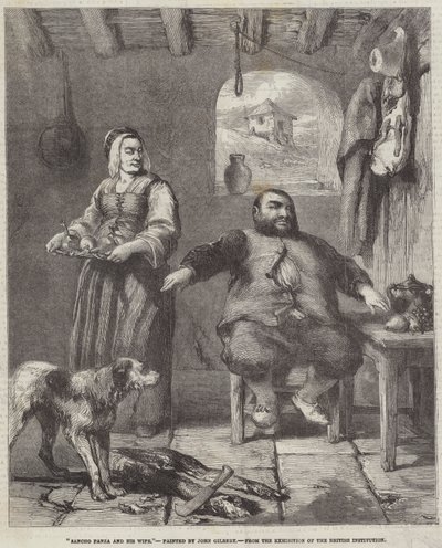 Sancho Panza and his Wife by John Gilbert